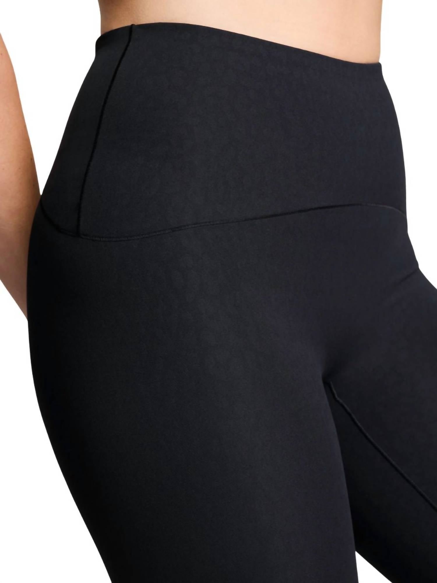 Spanx Embossed Leopard Print Leggings in black - women's pants - alternate view