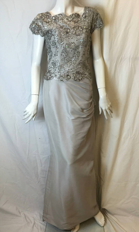 Isabelle Allard - Women's Embroidered Beaded Lace Taffeta Dress