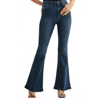 JUST BLACK DENIM Clean Bell Bottom Jean in dark wash - women's jeans