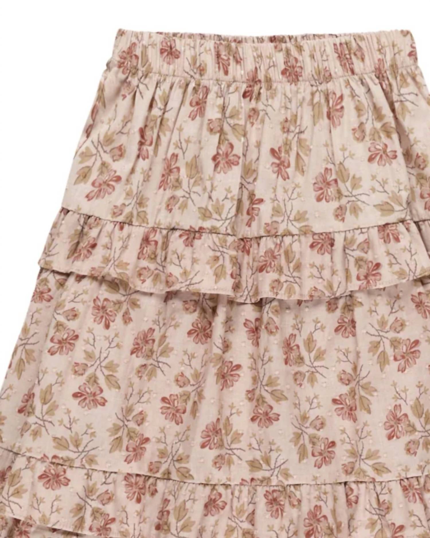 Rylee + Cru - Girls' Ruffled Midi Skirt