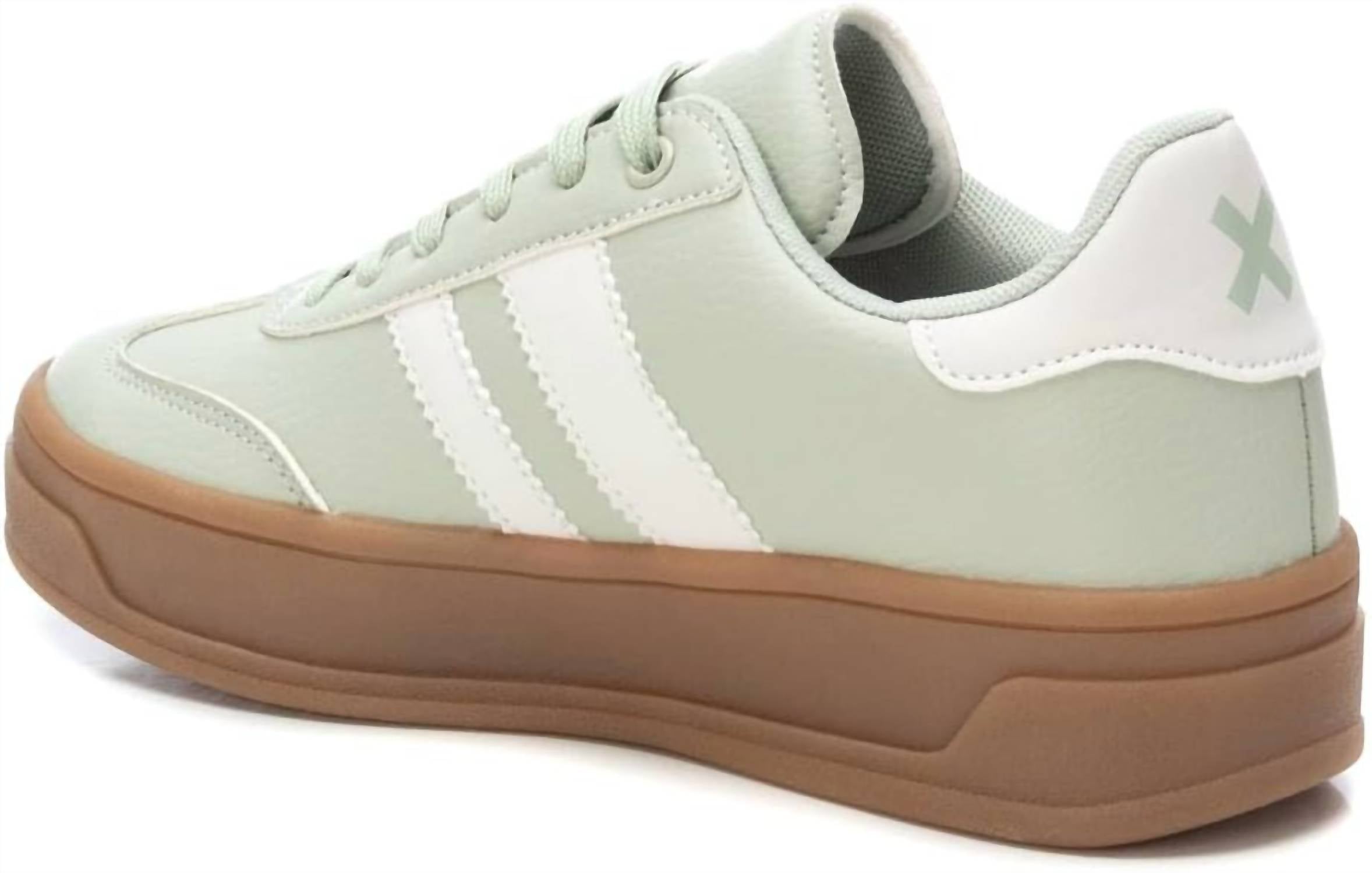 Xti Women's Lace Up Sneakers in aqua - women's sneaker - alternate view
