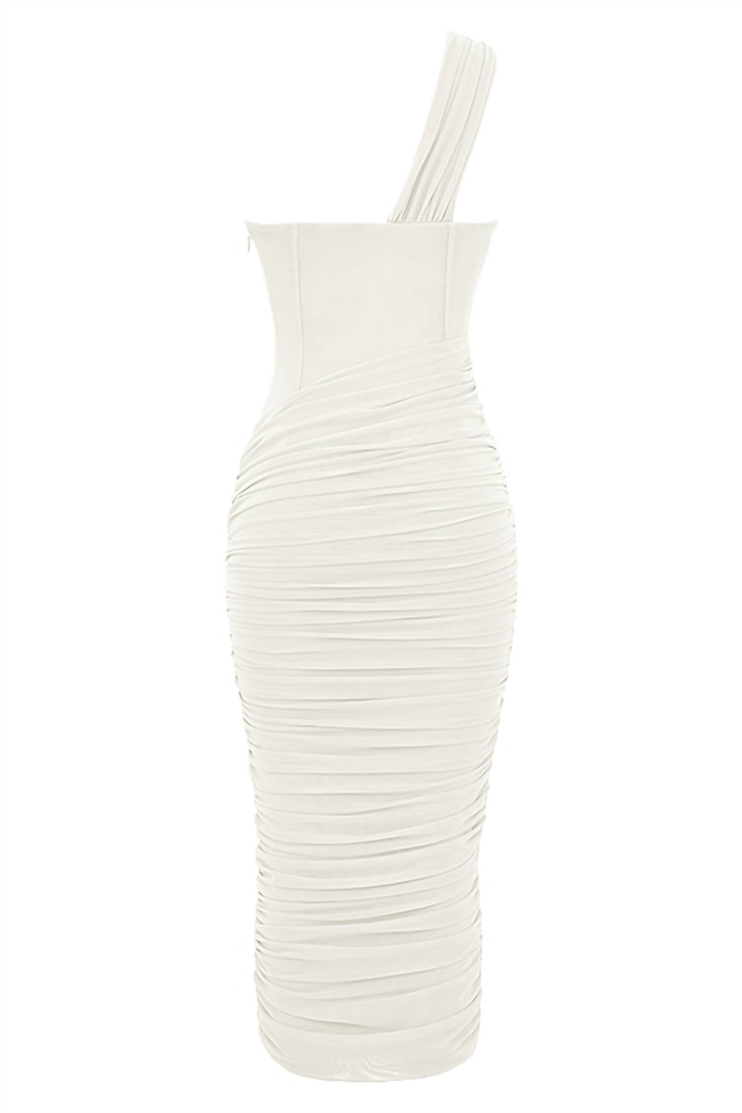 House Of Cb - Valentina Asymmetric Cutout Midi Dress