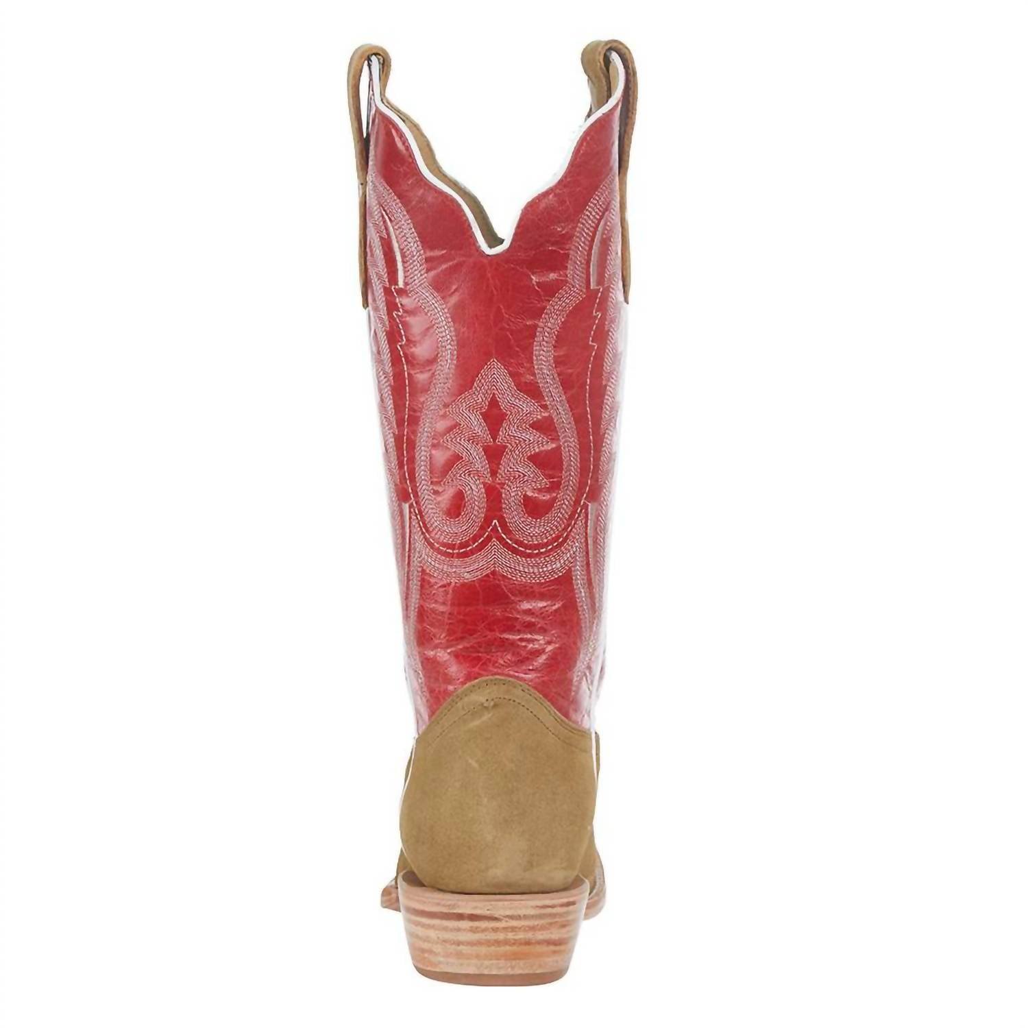 R Watson Boots - Women's Sand Rough Out Western Boot