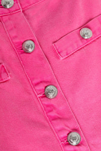 L'Agence - Kris Button Front Mini Skirt