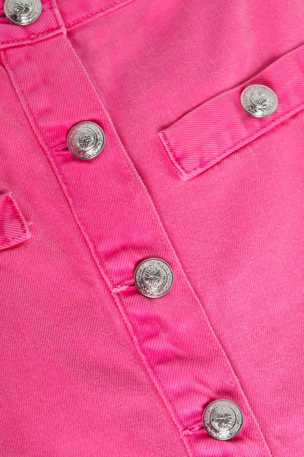 L'Agence - Kris Button Front Mini Skirt