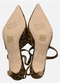 C.Paravano - Women's Leopard Spot Slingback 2.75" Kitten Heel