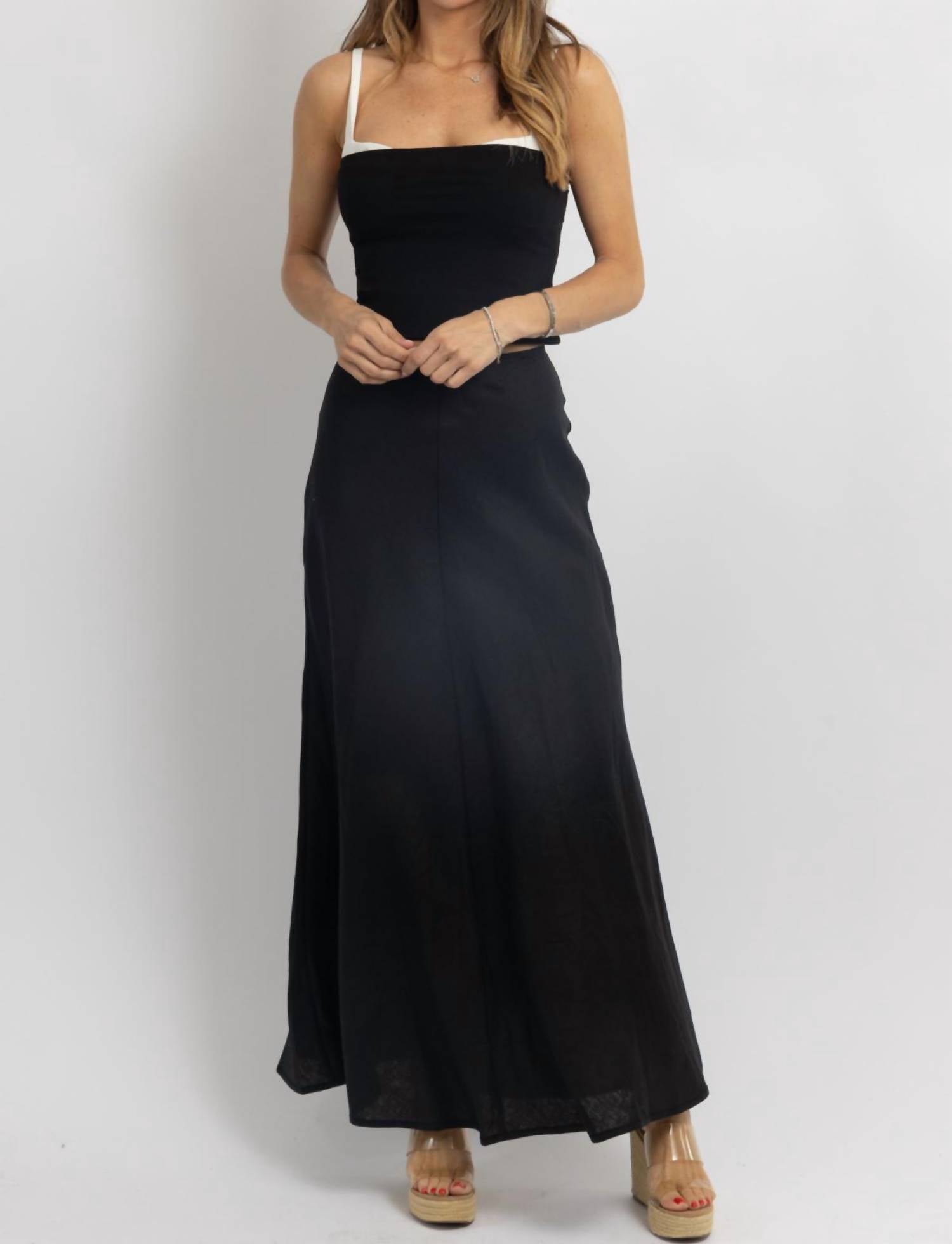 Olivaceous - Westover Linen Skirt