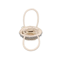 Urban Expressions - Women's Rhinestones Raffia Handbag
