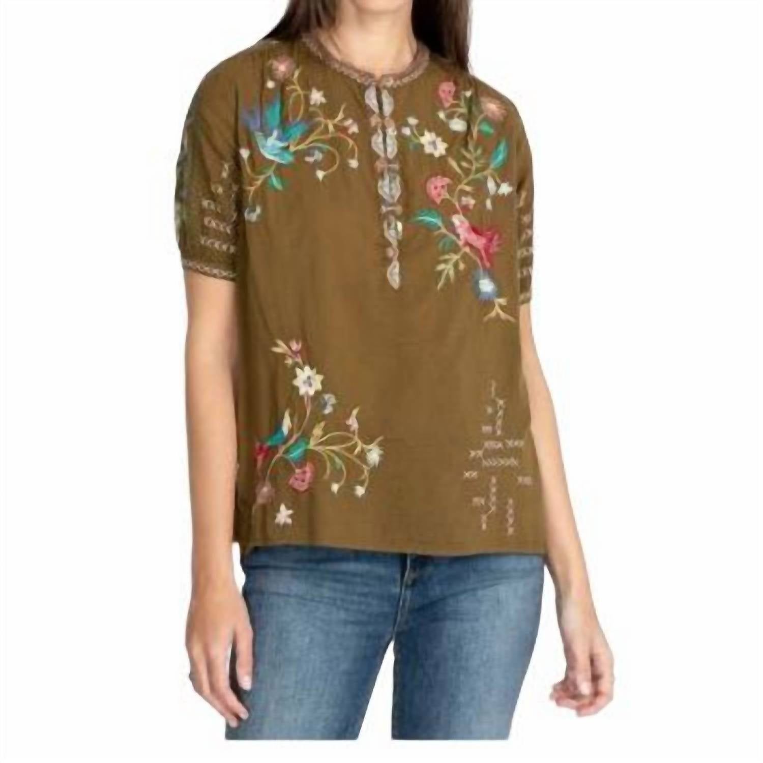 Johnny Was - Zanzibar Short Sleeve Prairie Blouse