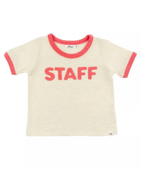 Oh Baby! - Kids Butter Staff Billie Slub Ringer Tee