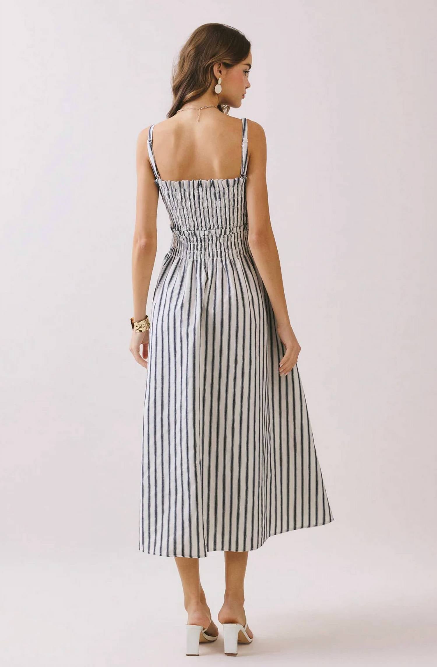 Tcec - Willow Stripe Midi Dress