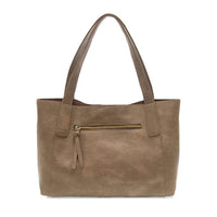 Joy Susan Women's Lottie Medium Tote Bag in taupe - women's bag - detail view
