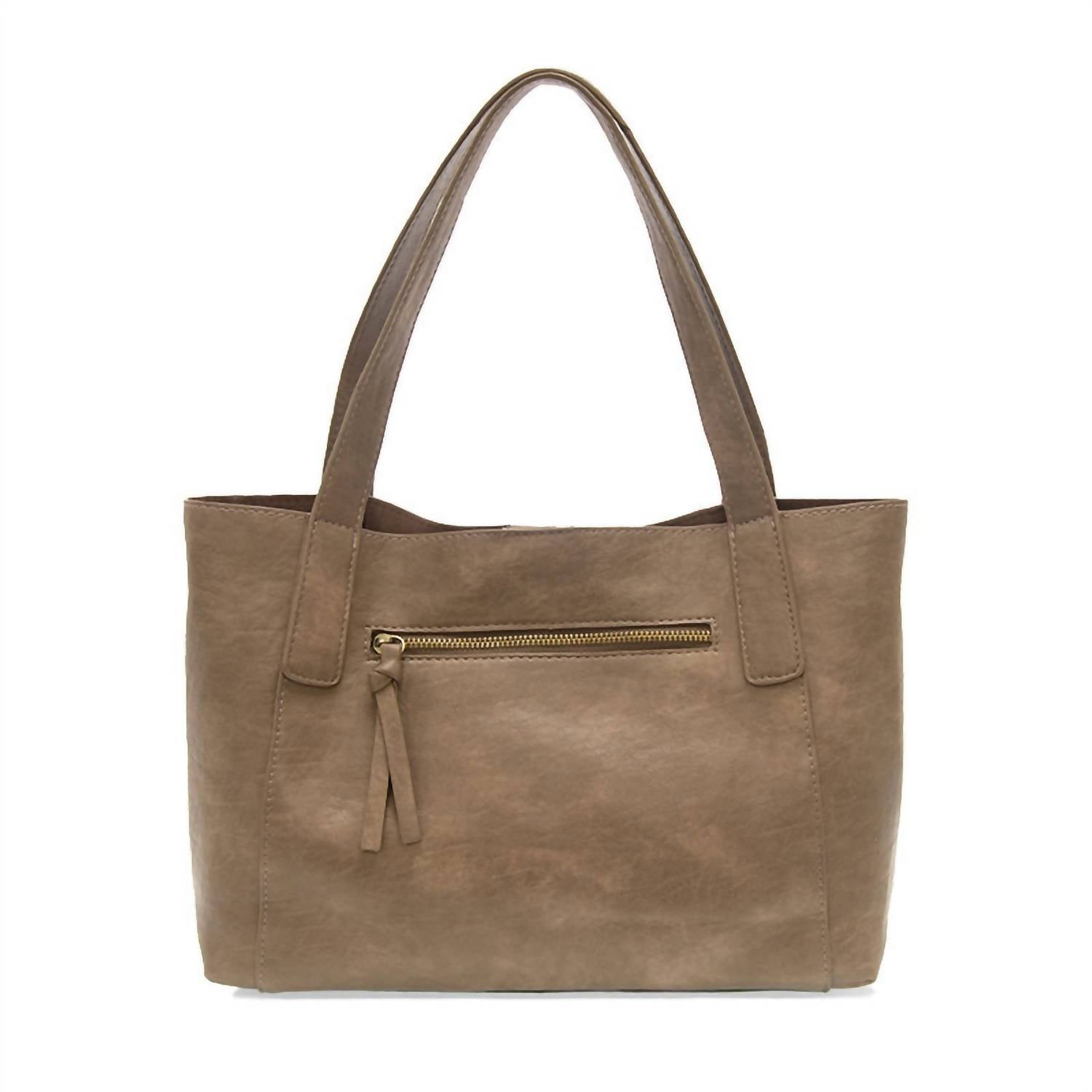 Joy Susan Women's Lottie Medium Tote Bag in taupe - women's bag - detail view