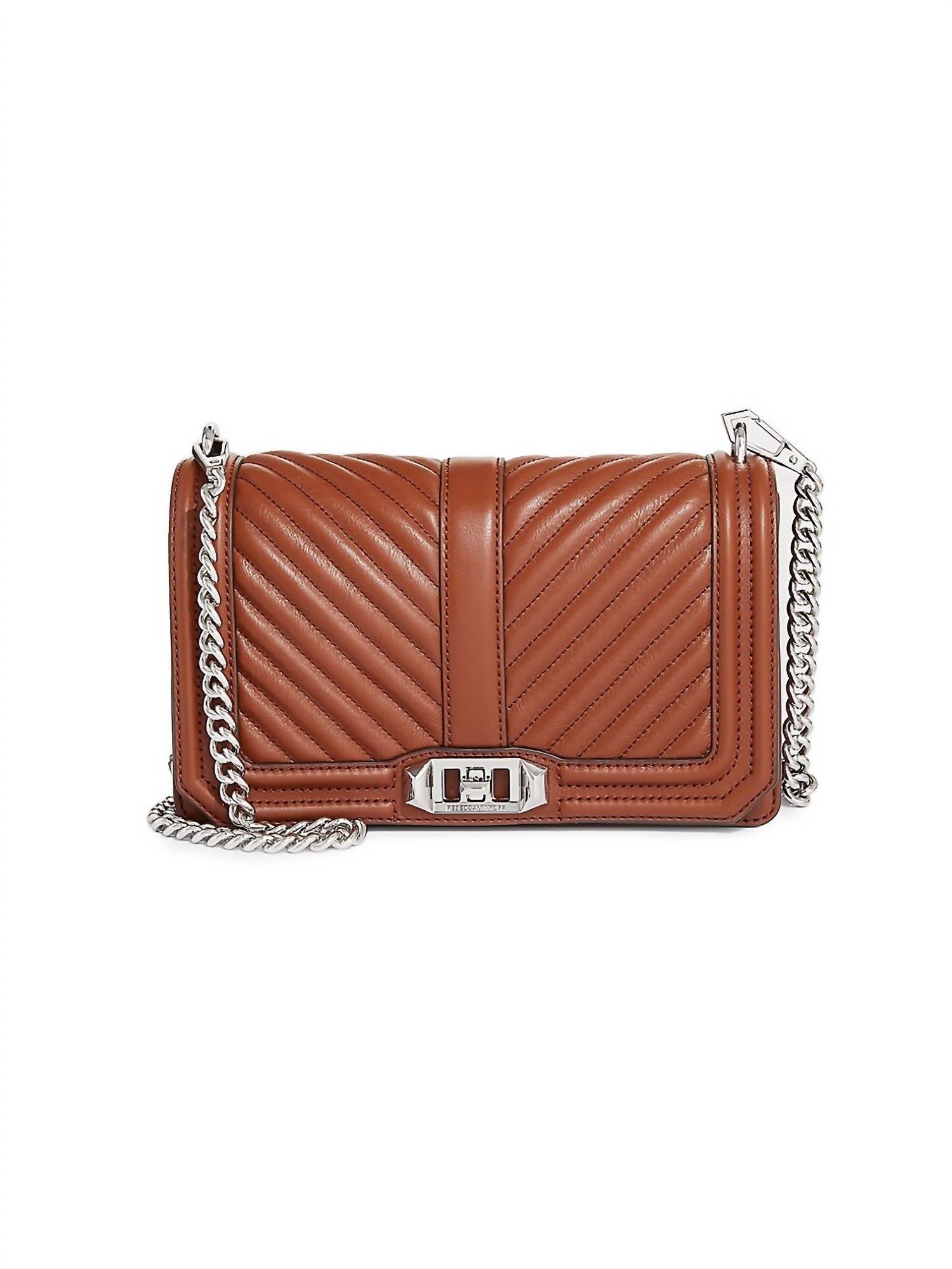 Chevron Quilted Jumbo Love Crosbody Small