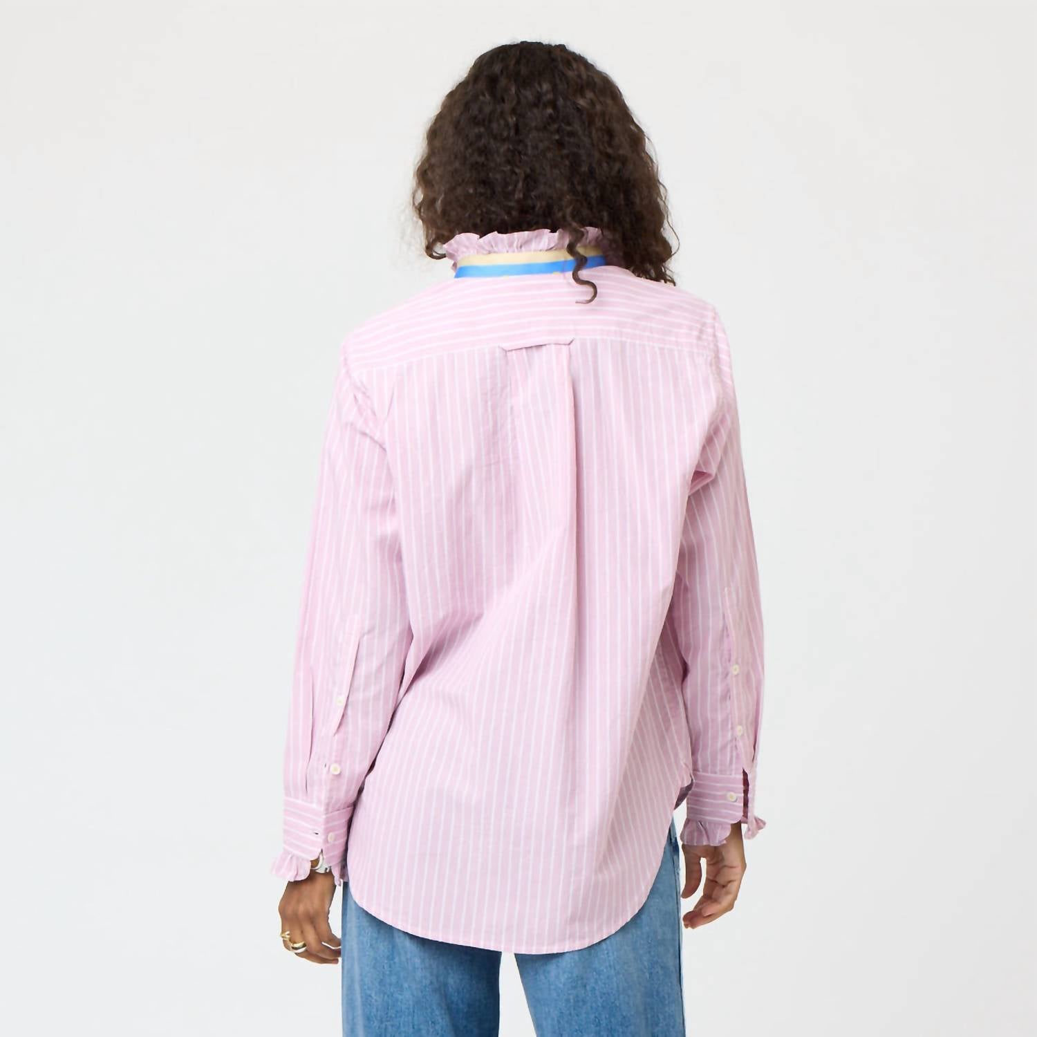 Kerri Rosenthal - Mia Stripe Ruffle Shirt