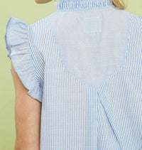 Umgee - Embroidered Ruffle Sleeve Top