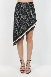 Whiteroom+Cactus - Leila Lace Asymmetrical Skirt