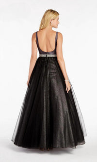 ALYCE PARIS Glitzy Shimmering Tulle Gown in dripping diamonds - women's dress - alternate view