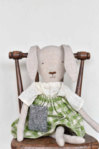 Woolgrass Farm - Ruthie The Rabbit With Gingham Skirt