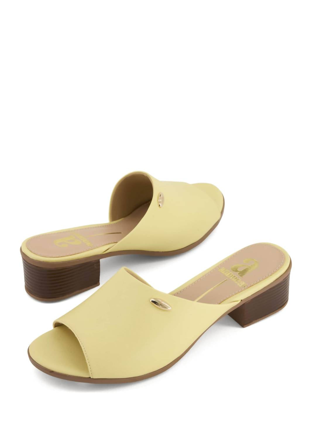 Andrea Women's Comfort Slip On Sandal in yellow - women's sandal - view 4