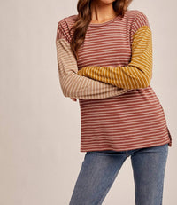 Hem & Thread - Color Block Striped Top