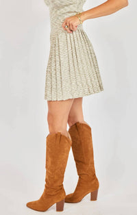 Sadie & Sage - Women's Penny Pleated Knit Skirt