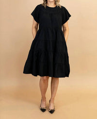 Calista - Anya Textured Tiered Midi Dress