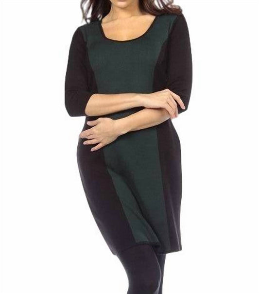 Color Block Body-Con Sweater Dress