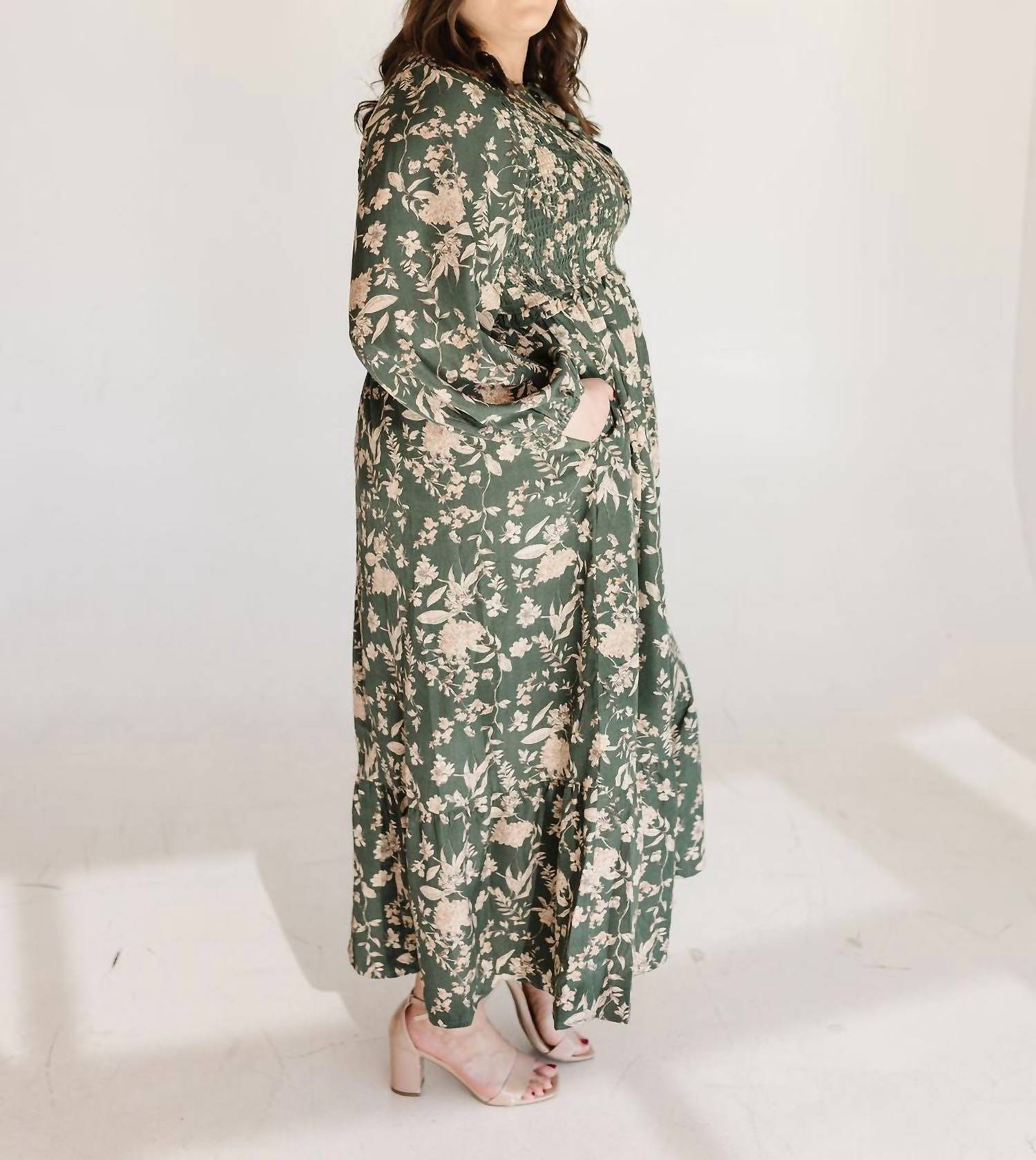 Polagram Rayne Maxi Dress in green - women's dress - view 5