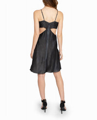 Nicole Miller - Garment Dyed Cut Out Mini Dress