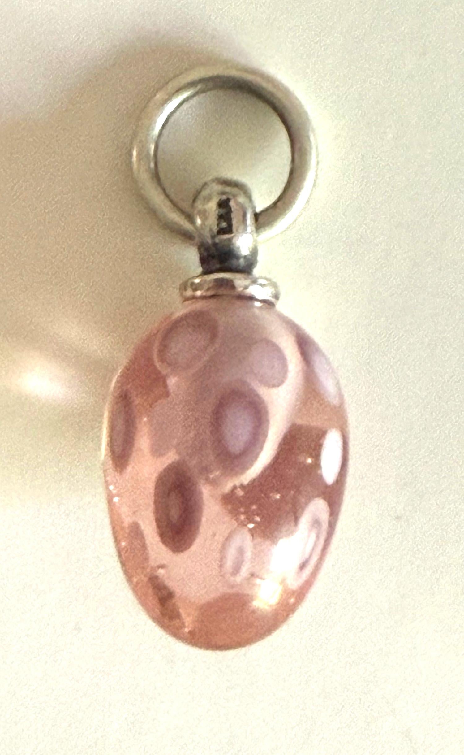 Trollbeads Women's Festive Tassel Bead Charm in light pink - women's accessory - detail view