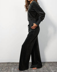 Bobi - Rib Mix Wide Leg Pant