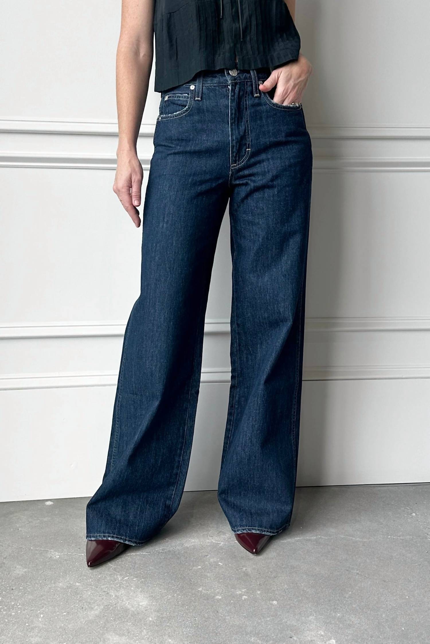 Amo - Frida High Rise Wide Leg Jeans