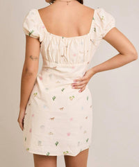 Lelis - Sweetheart Neckline Coastal Cowgirl Graphic Mini Dress