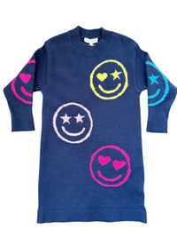 Hannah Banana - Girl's Emoji Sweater Dress