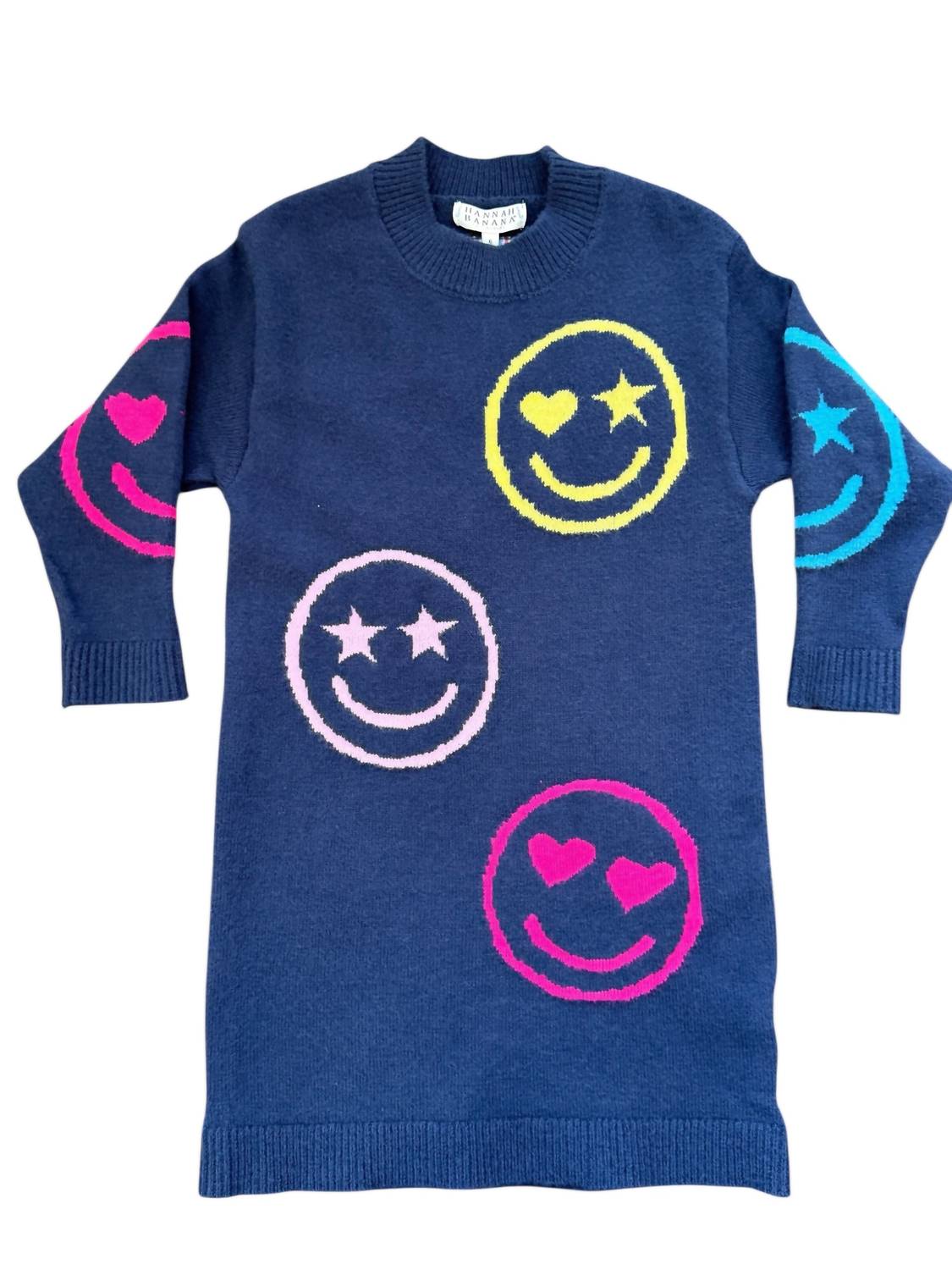 Hannah Banana - Girl's Emoji Sweater Dress