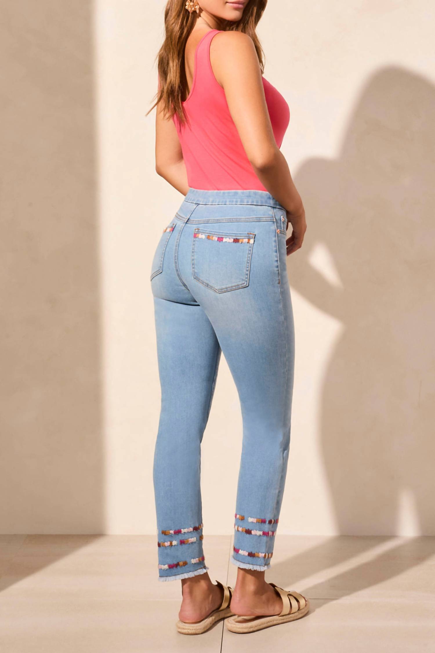 Tribal - Pull-on Slim Ankle Jeans
