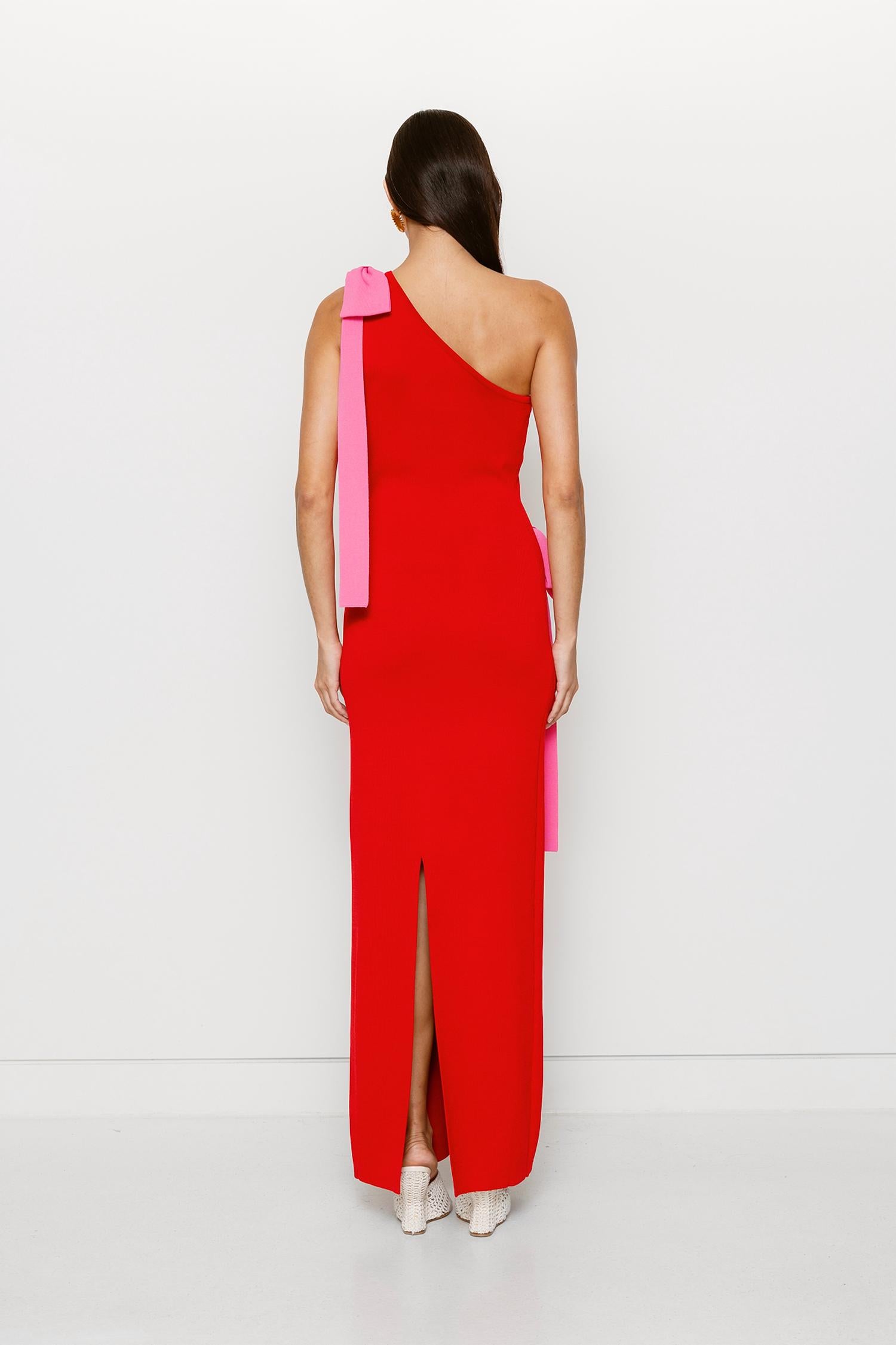 The Wolf Gang Tacha Dress in red - women's dress - detail view