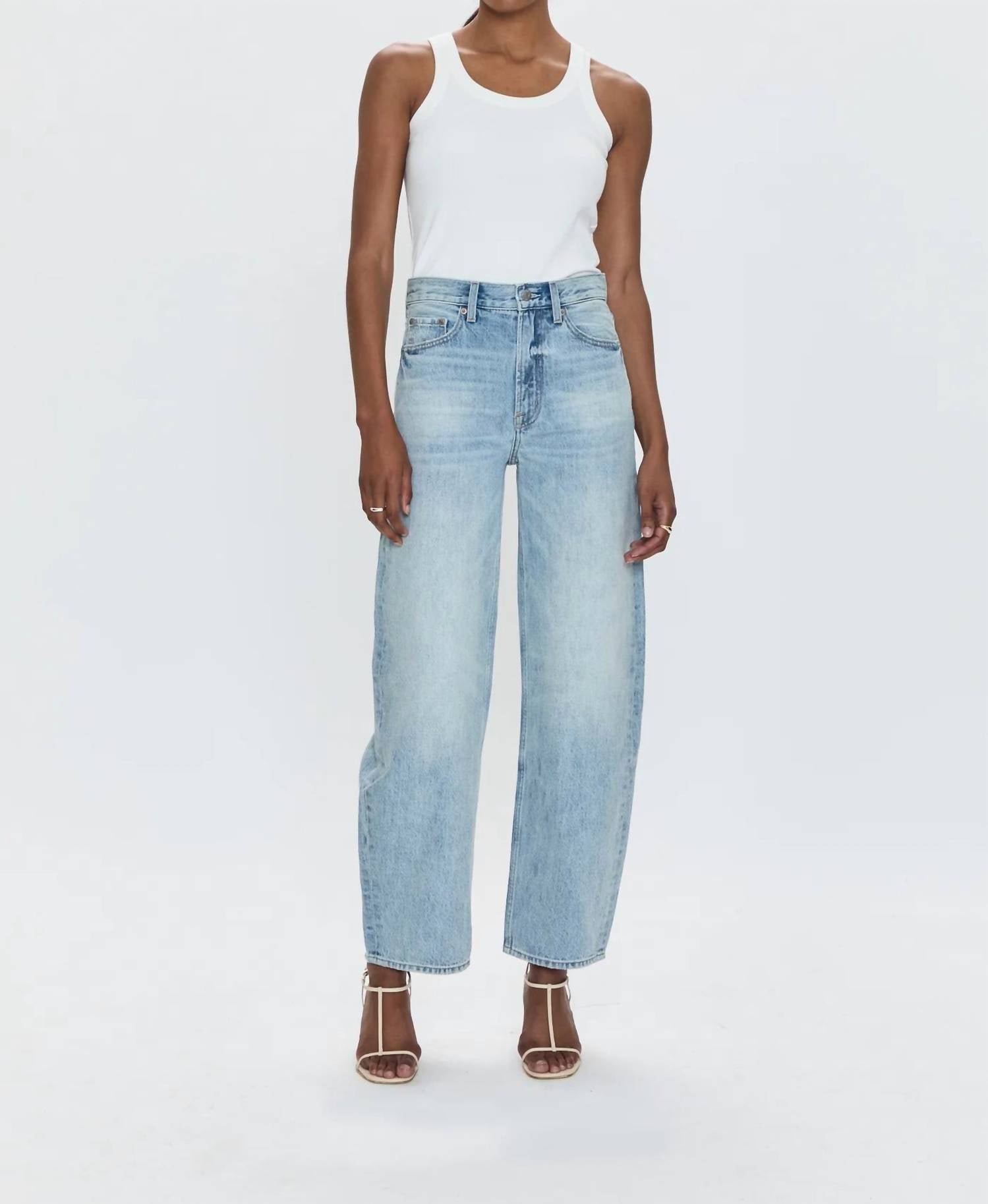 Pistola - Wes High Rise Barrel Jeans