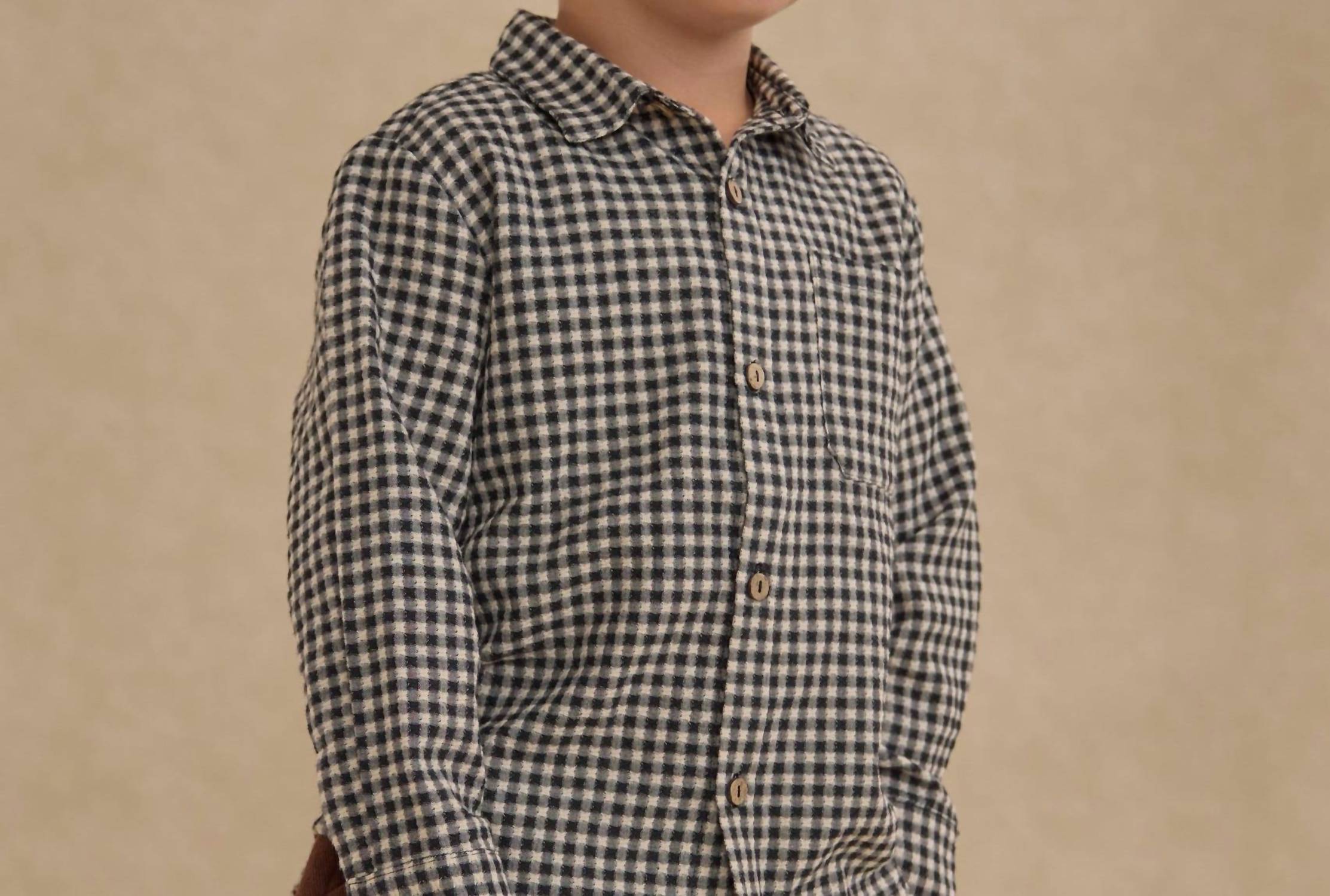 Rylee + Cru - Boys Collared Long Sleeve Shirt