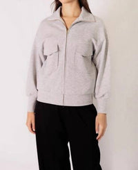 P.CILL Modal Utility Jacket in grey - women's jacket