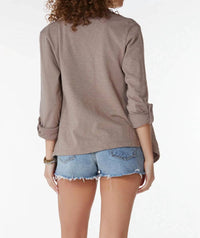 Bobi - Drape Front Blazer