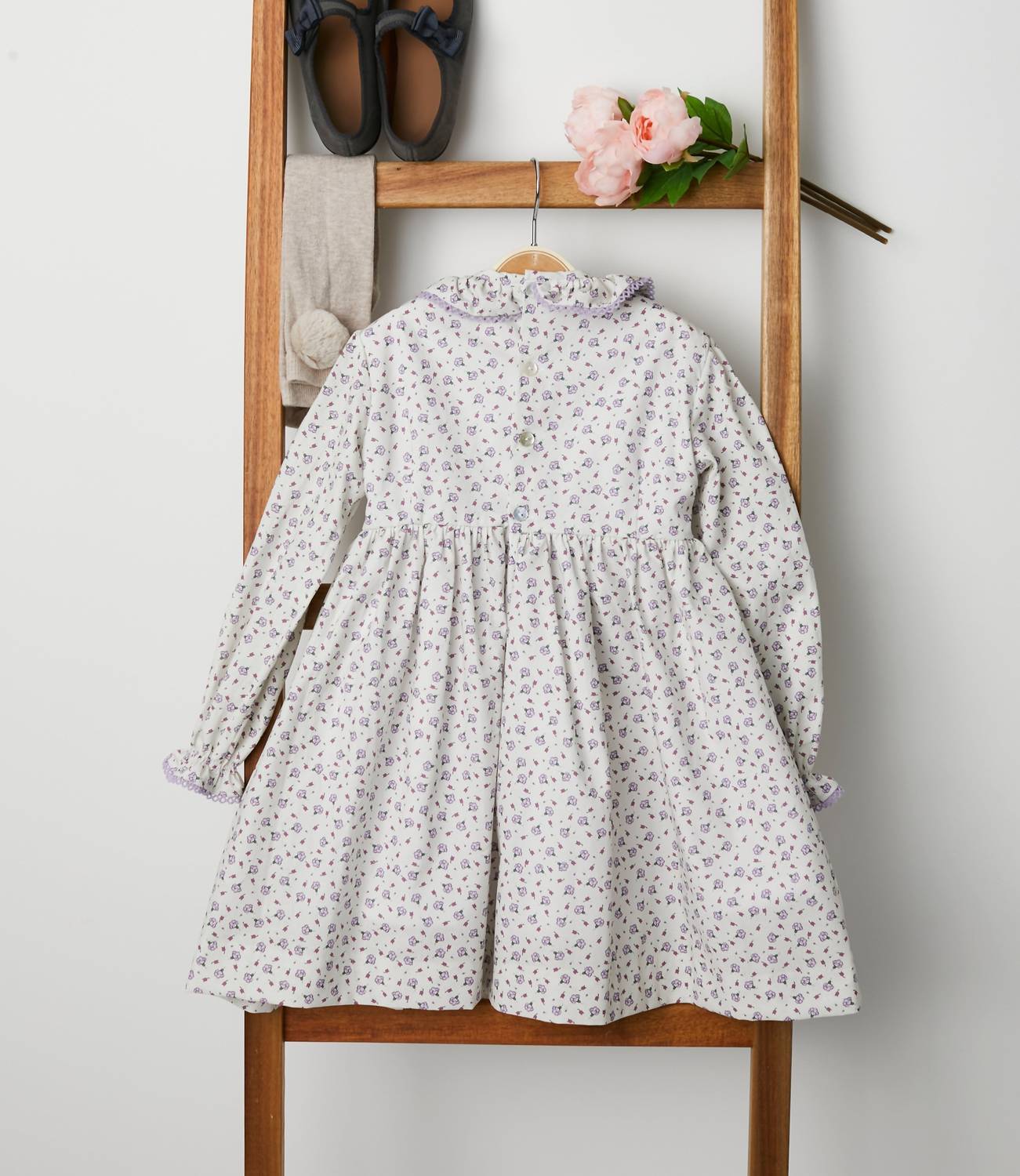Pi And Pa - Lila Handsmocked Dress
