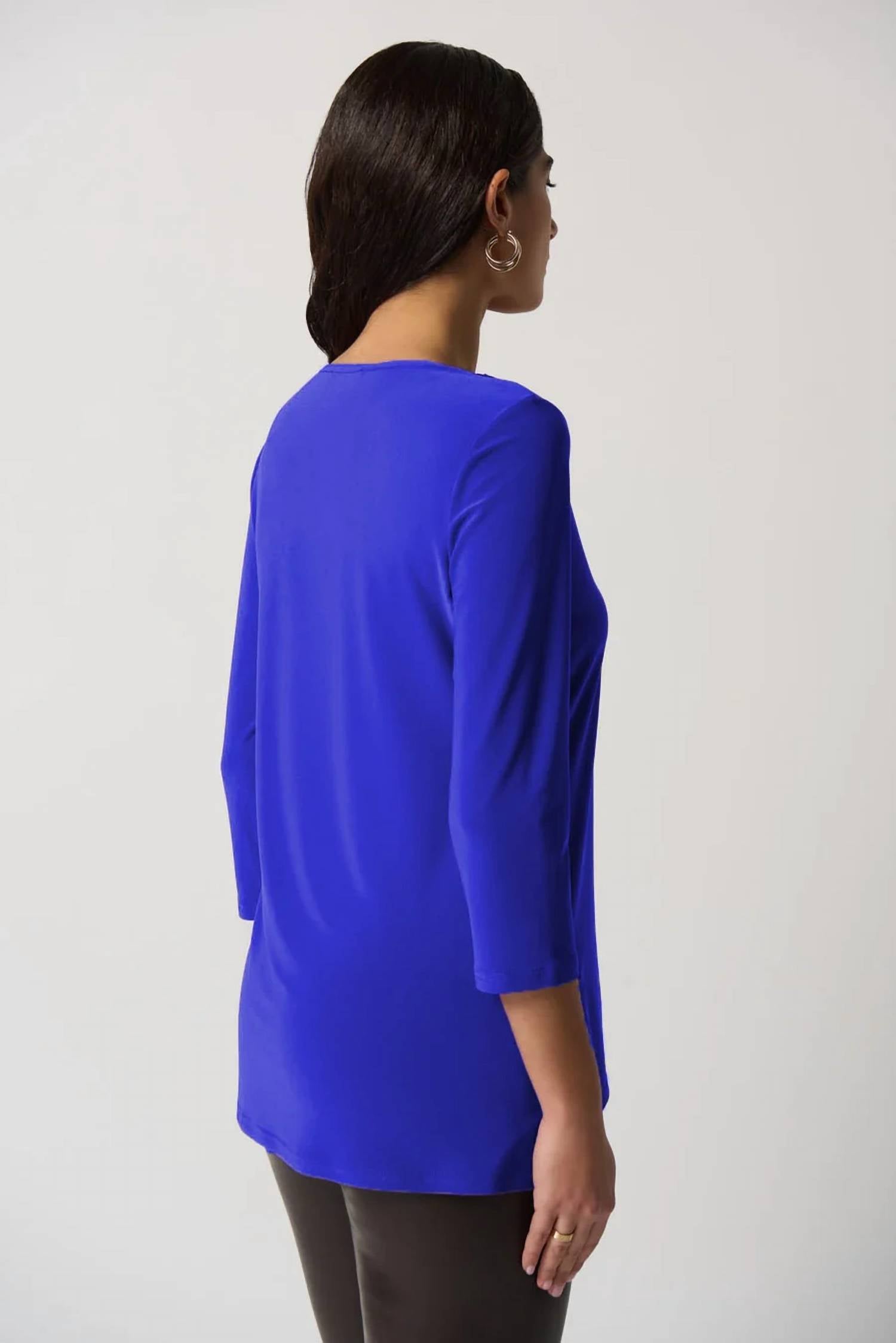 Joseph Ribkoff - Soutache V-Neck Tunic Top