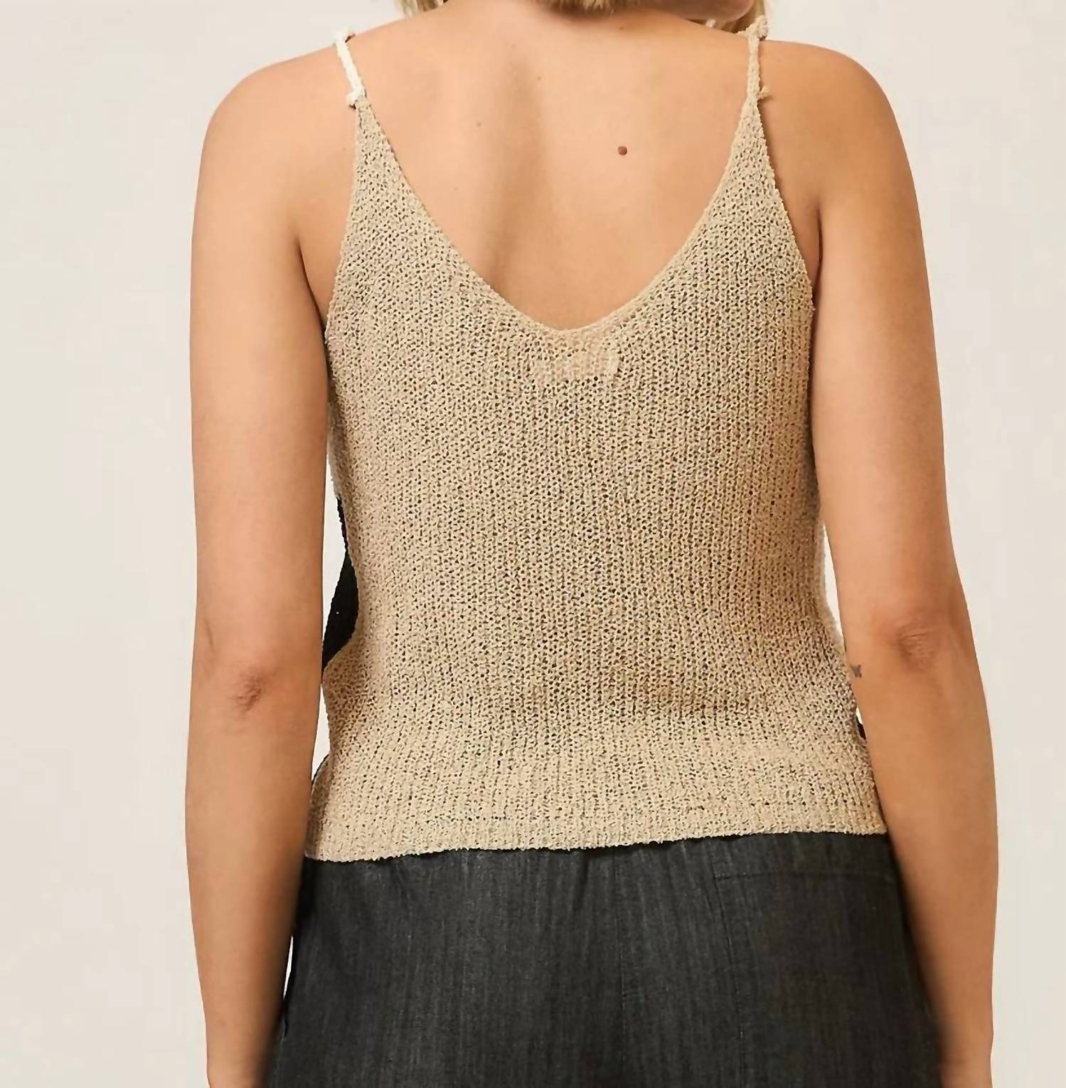 Cozy Co. - Color Block Sweater Tank