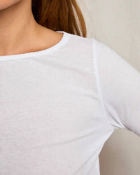 Perfectwhitetee - Parker Long Sleeve Boat Neck Top