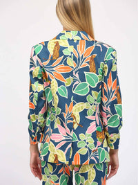 Fate - Jungle Print Satin Blazer