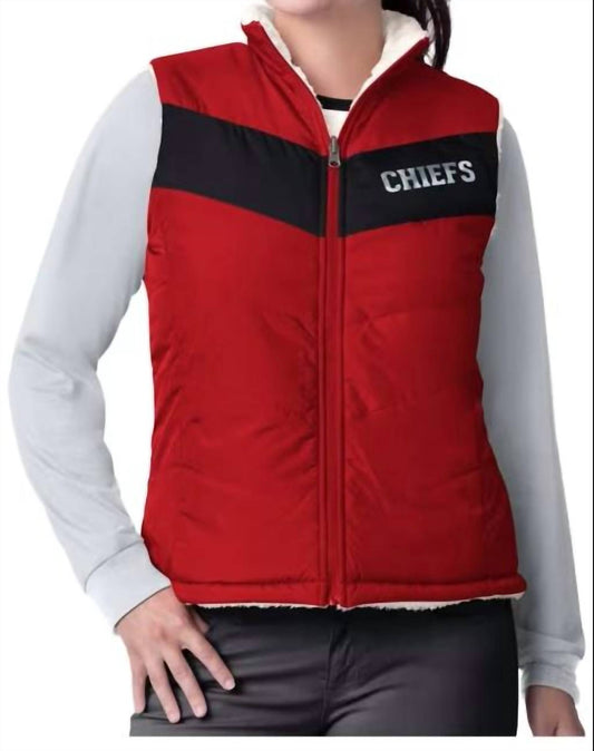 G-Iii - Women's Kansas City Chiefs Reversible Game Rule Vest