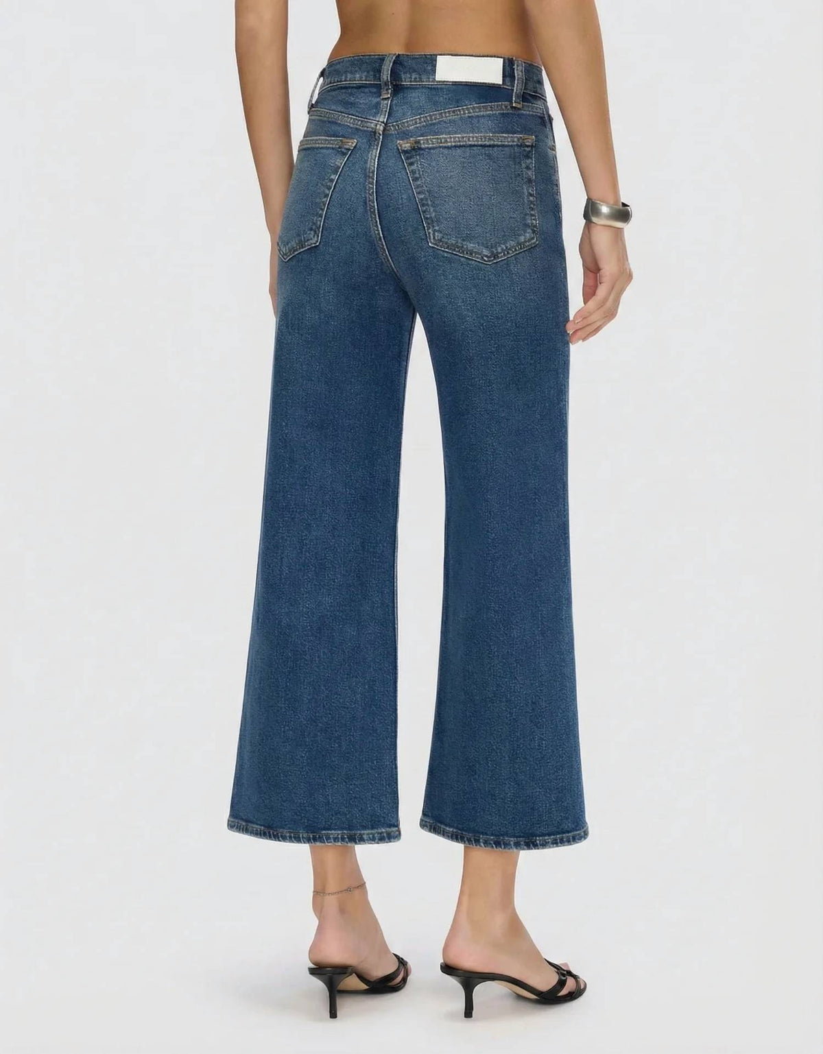 Re/Done - Women's High Rise Wide Leg Crop Jean