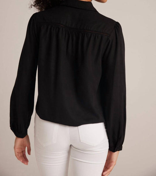 Bella Dahl - Ladder Trim Long Sleeve Shirt